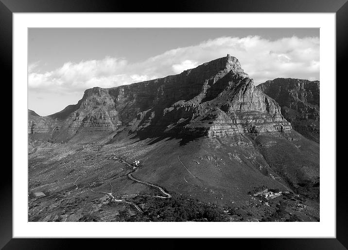  Table Mountain Cape Town Framed Mounted Print by Aidan Moran