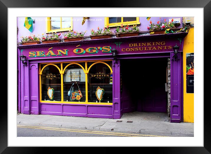  Colourful Irish Pub Framed Mounted Print by Aidan Moran