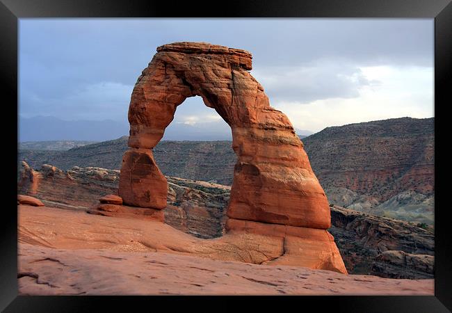  Delicate Arch Arches National Park Utah  Framed Print by Aidan Moran
