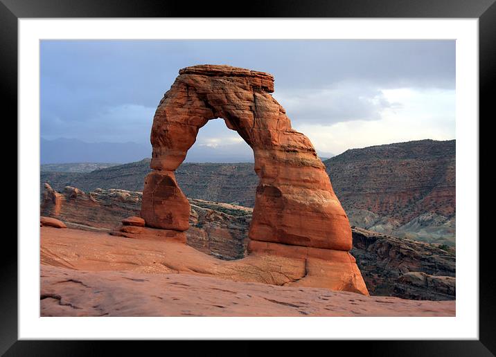  Delicate Arch Arches National Park Utah  Framed Mounted Print by Aidan Moran
