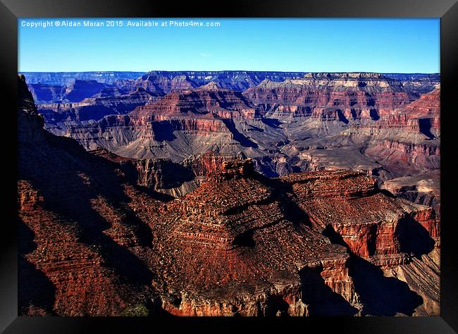  The Grand Canyon Arizona  Framed Print by Aidan Moran