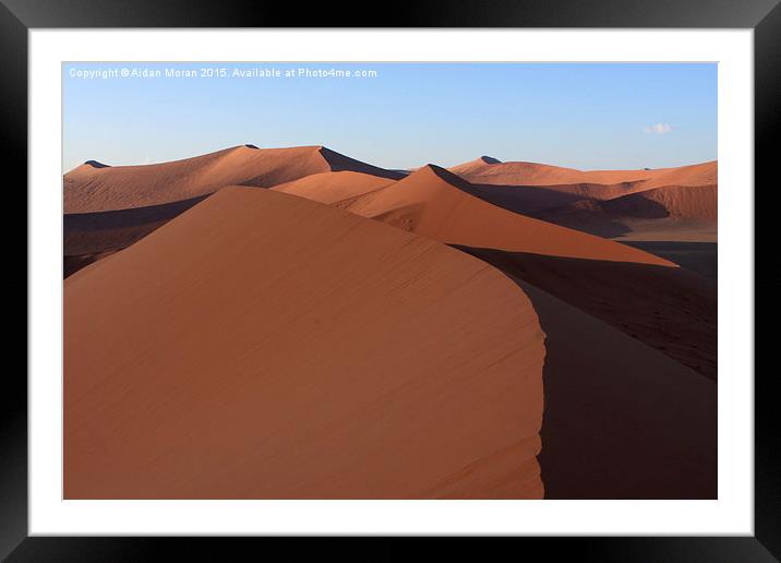  Desert Sands Namibia  Framed Mounted Print by Aidan Moran