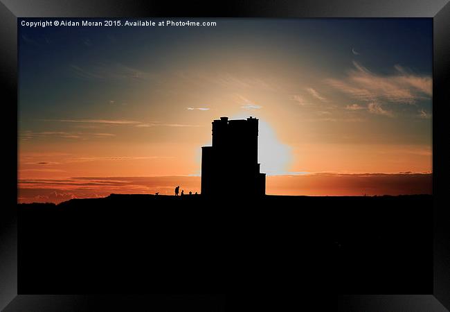   Briens Tower At Sunset  Framed Print by Aidan Moran