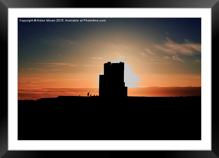   Briens Tower At Sunset  Framed Mounted Print by Aidan Moran