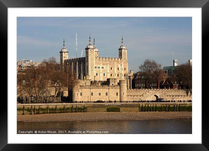 Tower Of London  Framed Mounted Print by Aidan Moran