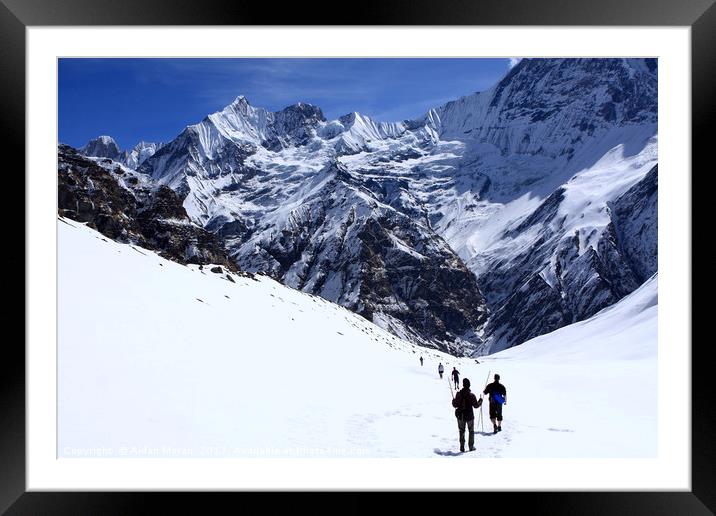 Annapurna Sanctuary  Framed Mounted Print by Aidan Moran