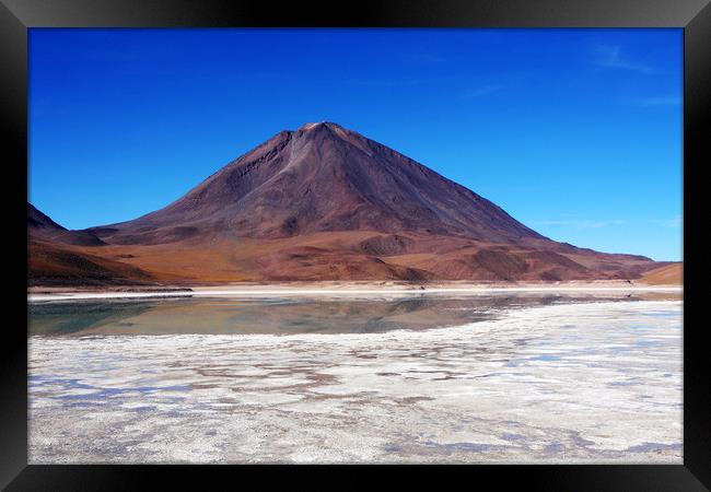 Licancabur Volcano, Bolivia  Framed Print by Aidan Moran