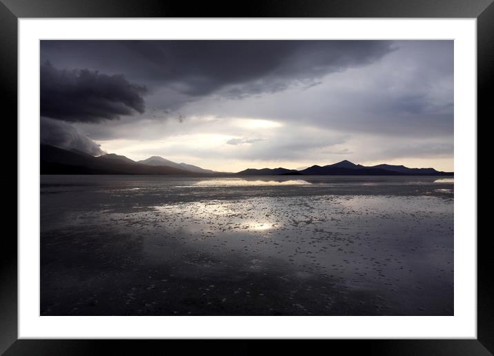 Salar de Uyuni, Bolivia, South America  Framed Mounted Print by Aidan Moran