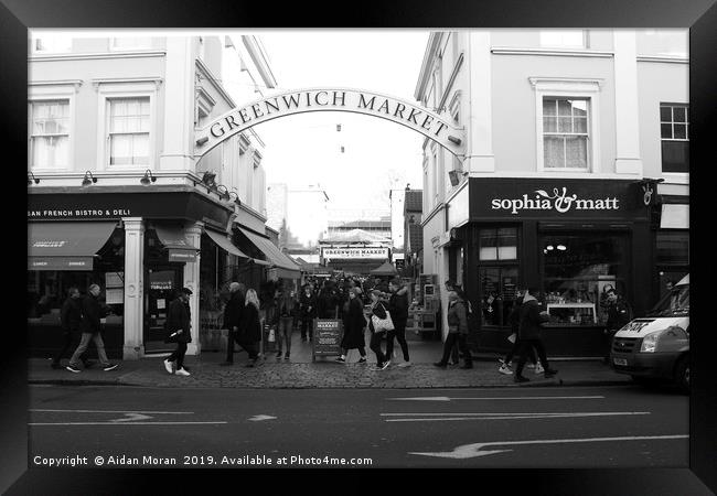 Greenwich Market, London   Framed Print by Aidan Moran