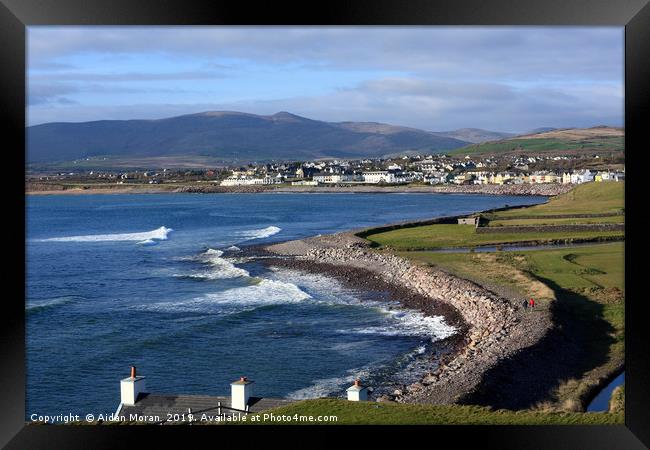 Waterville, Irish Seaside Village  Framed Print by Aidan Moran