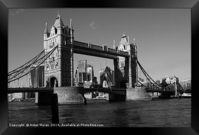 Tower Bridge on the River Thames, London, England  Framed Print by Aidan Moran
