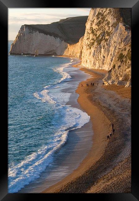 Durdle Door Beach, Dorset Framed Print by Colin Tracy