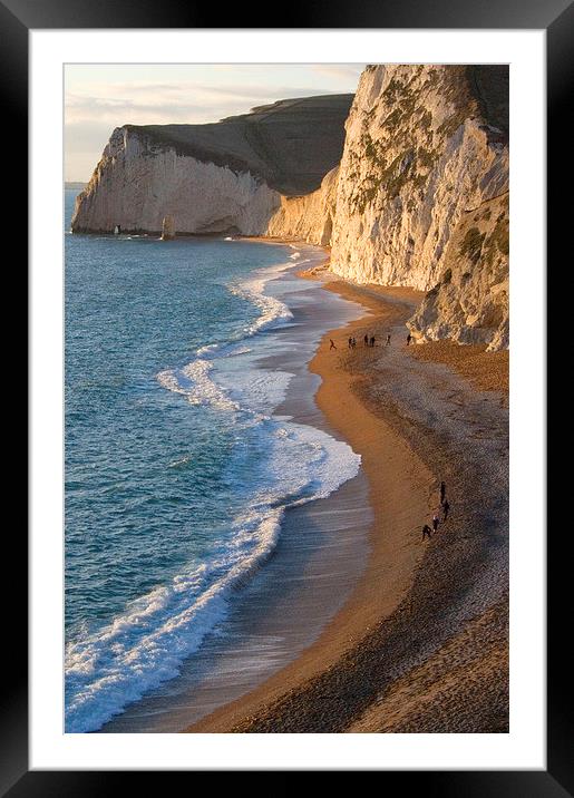 Durdle Door Beach, Dorset Framed Mounted Print by Colin Tracy