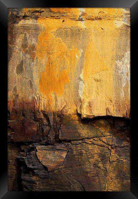 Rock Abstract 2 Framed Print by Colin Tracy