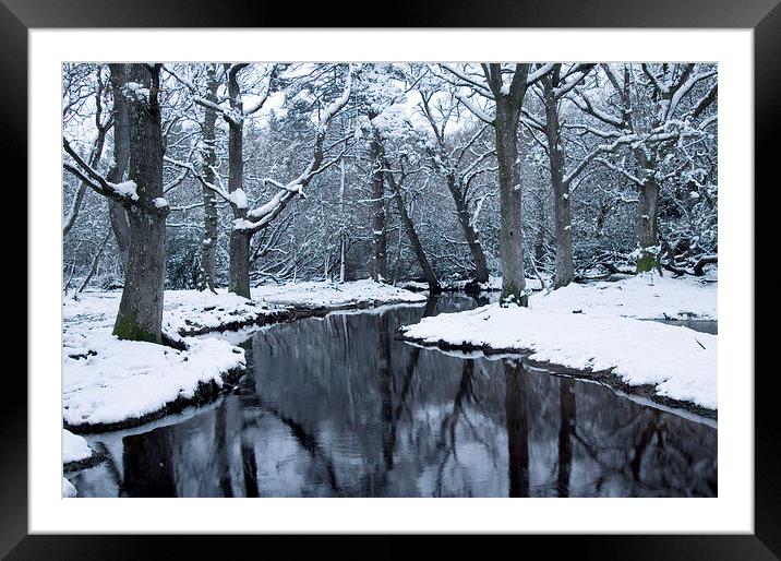  Ober Water Winter 2 Framed Mounted Print by Colin Tracy