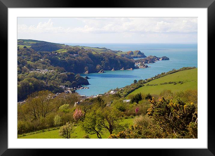 Combe Martin, Devon  Framed Mounted Print by Colin Tracy