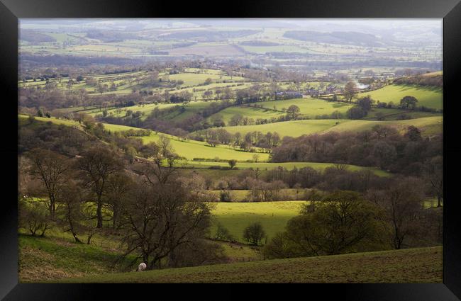 Shropshire Vale Framed Print by Colin Tracy