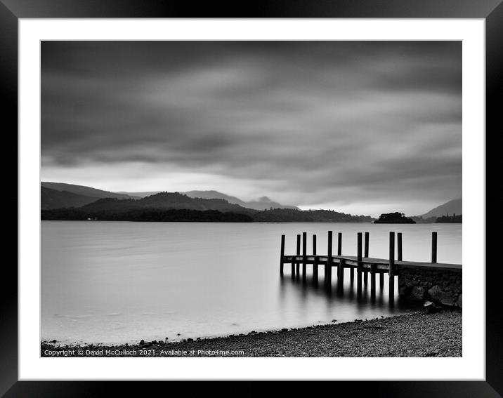 Moody Derwentwater Framed Mounted Print by David McCulloch