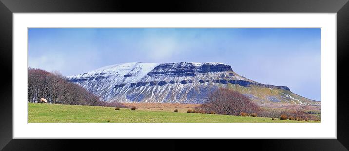 Pen y Ghent Panorama Framed Mounted Print by David McCulloch