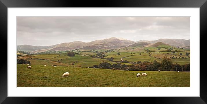 Howgills Panorama Framed Mounted Print by David McCulloch