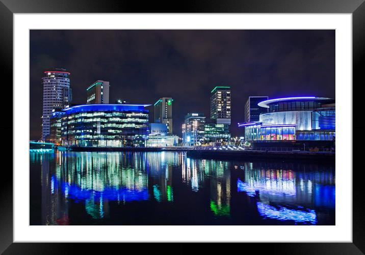 Media City Framed Mounted Print by David McCulloch