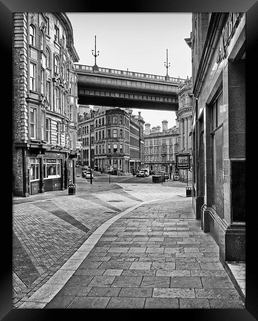 a street called Side Framed Print by David McCulloch