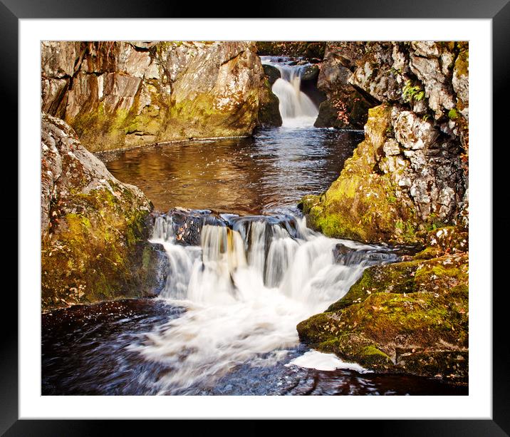 Rival Falls Framed Mounted Print by David McCulloch
