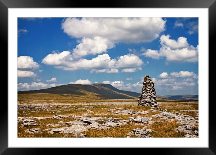 Summer Clouds over Whernside Framed Mounted Print by David McCulloch