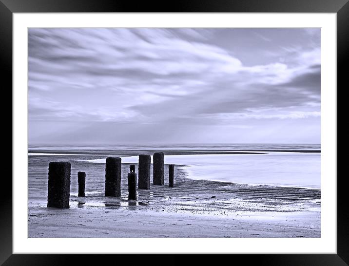 Waiting for the tide Framed Mounted Print by David McCulloch