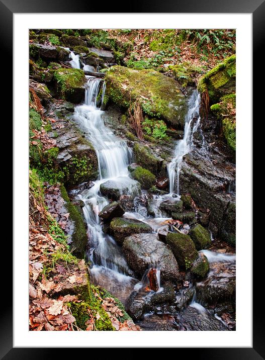 gently cascading Framed Mounted Print by David McCulloch