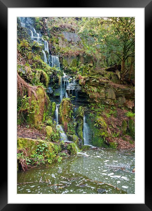 The colourful waterfall Framed Mounted Print by David McCulloch