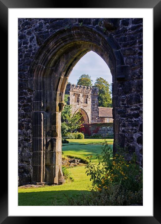 Whalley Abbey Framed Mounted Print by David McCulloch
