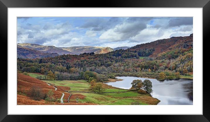 Rydal Panorama Framed Mounted Print by David McCulloch
