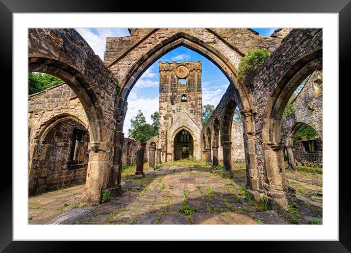 The Church Ruins Framed Mounted Print by David McCulloch