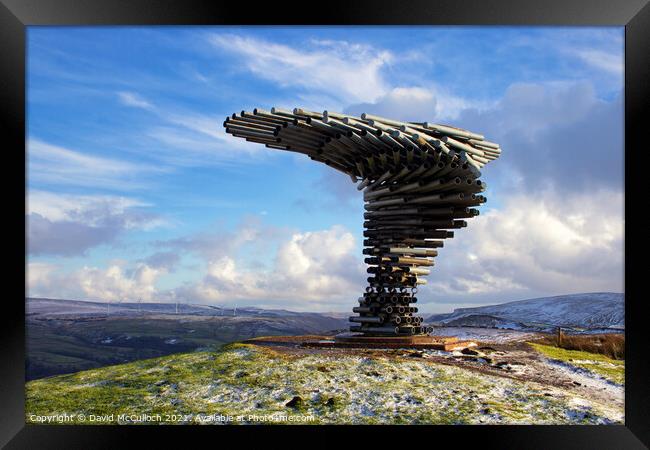 Winter Sun on the Singing Ringing Tree Framed Print by David McCulloch