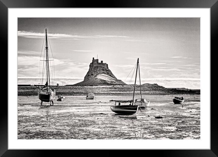 Moored by the castle Framed Mounted Print by David McCulloch
