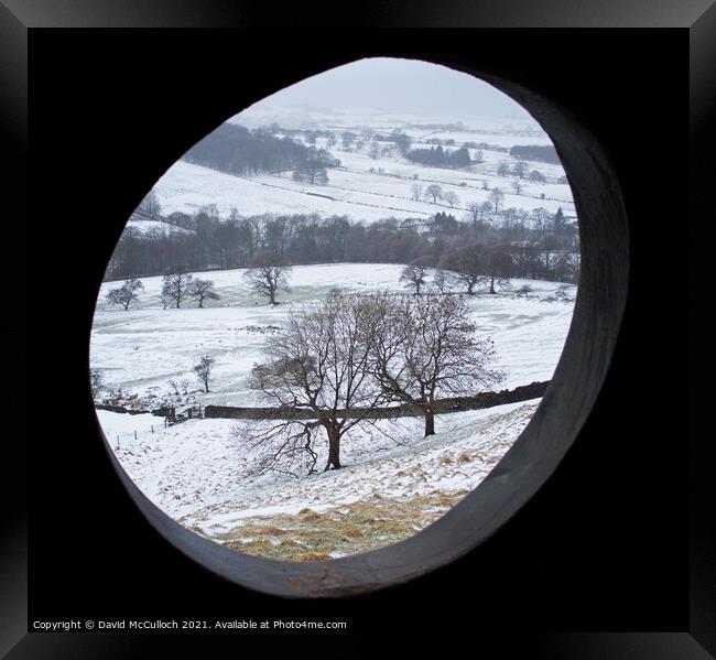 Winter view from the atom  Framed Print by David McCulloch