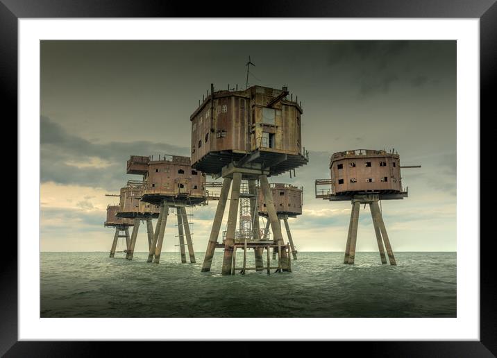 Maunsell Forts Framed Mounted Print by Ian Hufton