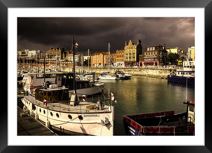 Ramsgate Harbour Framed Mounted Print by Ian Hufton