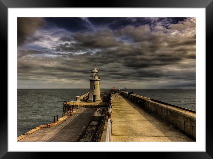 Folkestone Lighthouse  Framed Mounted Print by Ian Hufton