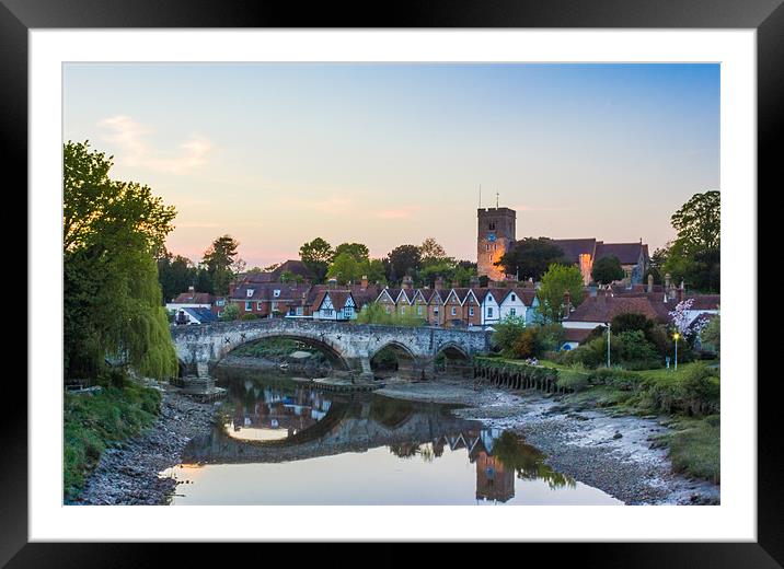 Aylesford Village Framed Mounted Print by Ian Hufton