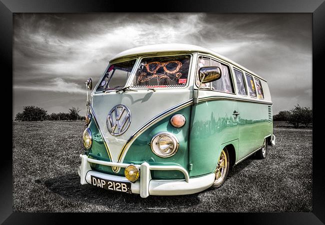 Classic VW Camper Van Framed Print by Ian Hufton