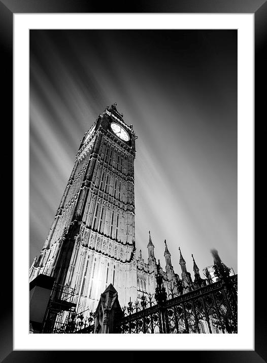 Big Ben London. Framed Mounted Print by Ian Hufton