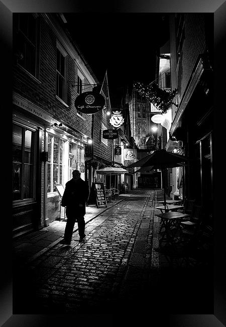 Canterbury at Night Framed Print by Ian Hufton
