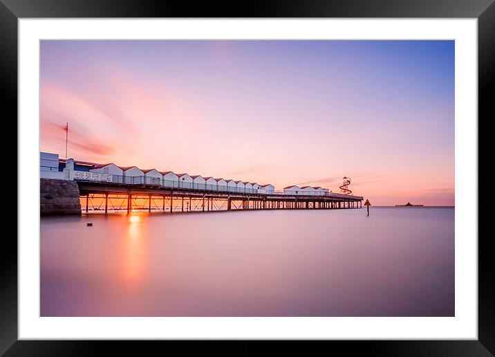  Herne Bay Pier at Sunset Framed Mounted Print by Ian Hufton