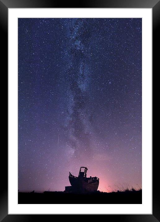  Dungeness under the Milky Way  Framed Mounted Print by Ian Hufton