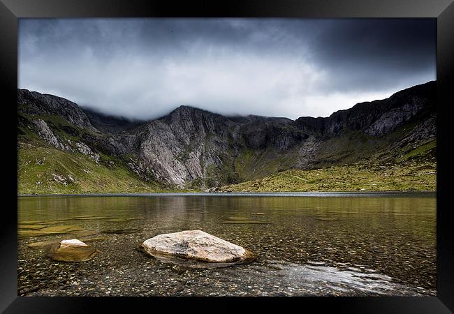  Snowdonia - Idwal Slabs Framed Print by Ian Hufton