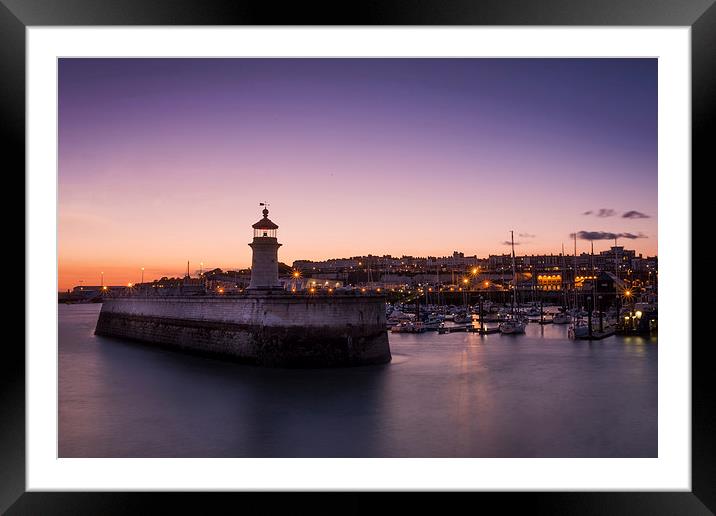  Ramsgate Harbour Framed Mounted Print by Ian Hufton