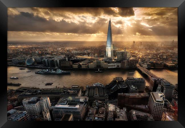 London from the Sky Garden Framed Print by Ian Hufton