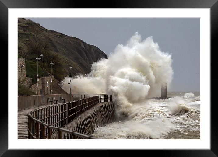  Stormy Folkestone Framed Mounted Print by Ian Hufton